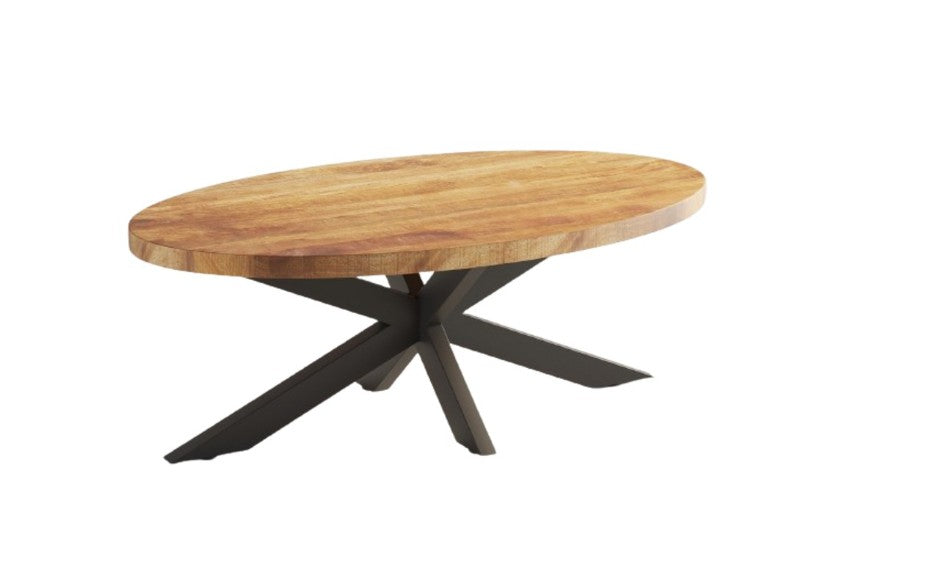 MESA CENTRO OVAL MANGO NATURAL 130