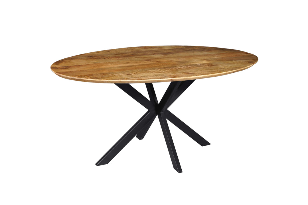 MESA MANGO OVAL PERFIL ESCANDINAVO 6CM