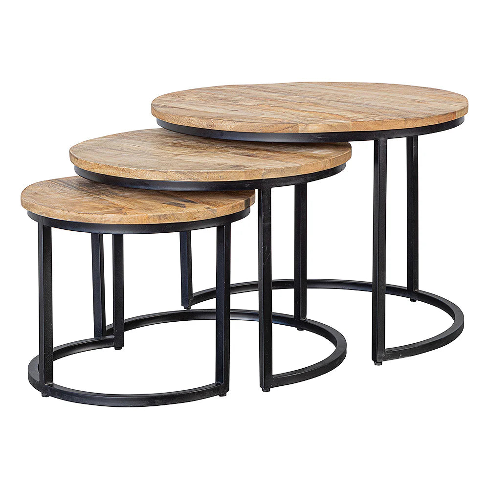 SET 3 MESAS CAFE MANGO DAISY