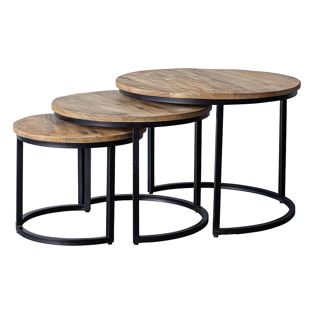 SET 3 MESAS CAFE MANGO DAISY