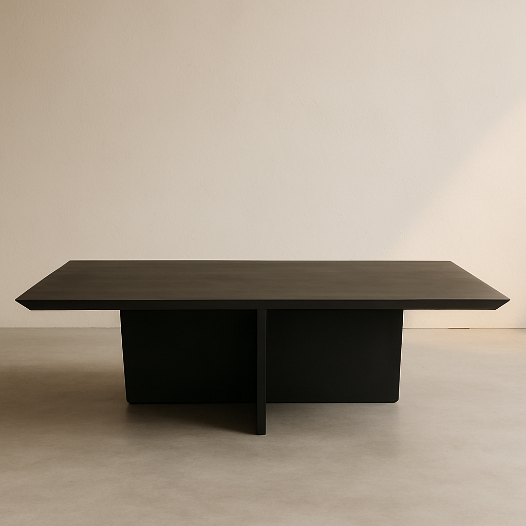 MESA CENTRO MANGO NEGRA 140