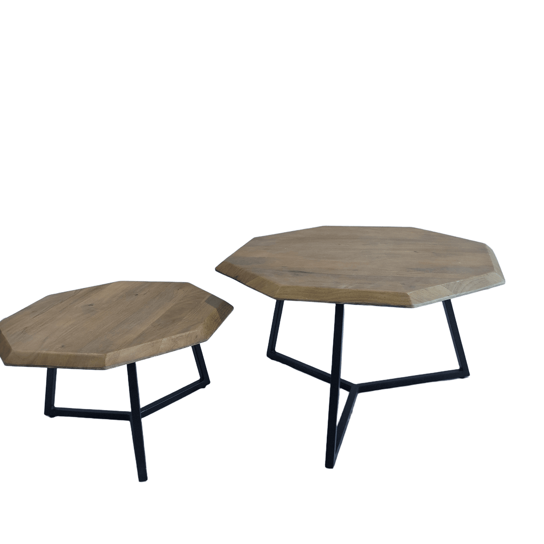 SET 2 MESAS HEXAGONAL MANGO